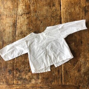 Vintage Embroidered Lace Diaper Shirt